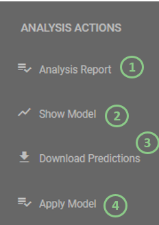 Analysis options