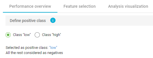 Define positive class