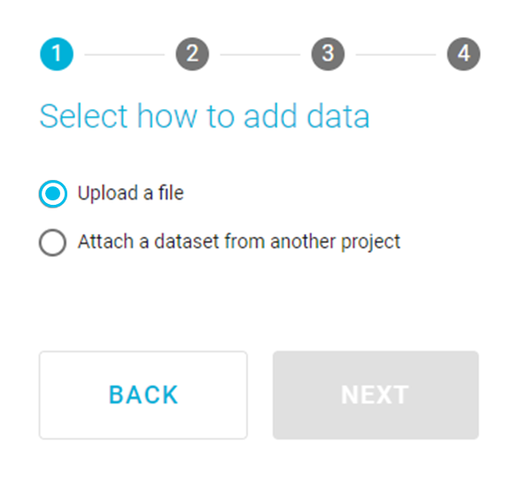 Select how to add data