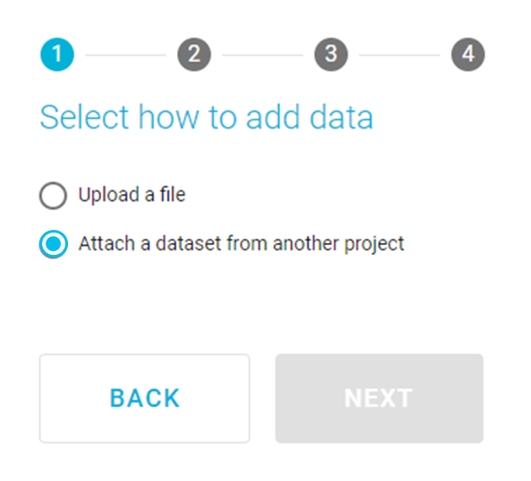 Select how to add data